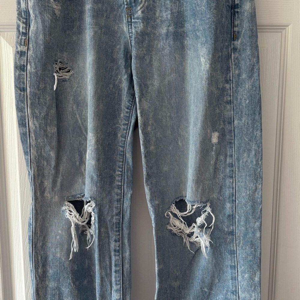 Express Women's Boyfriend Jeans - Light Blue